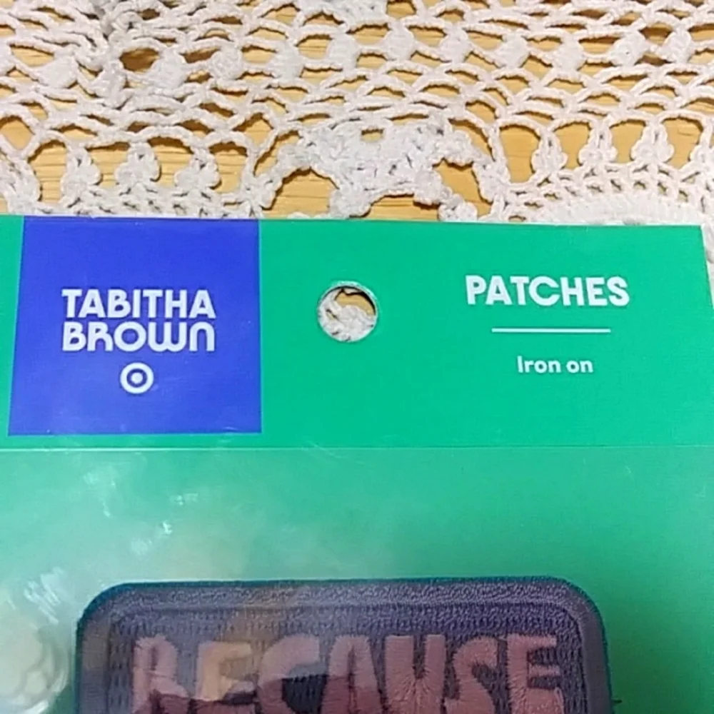 Retired Tabitha Brown Iron-On Patches, set of two, new items from Target